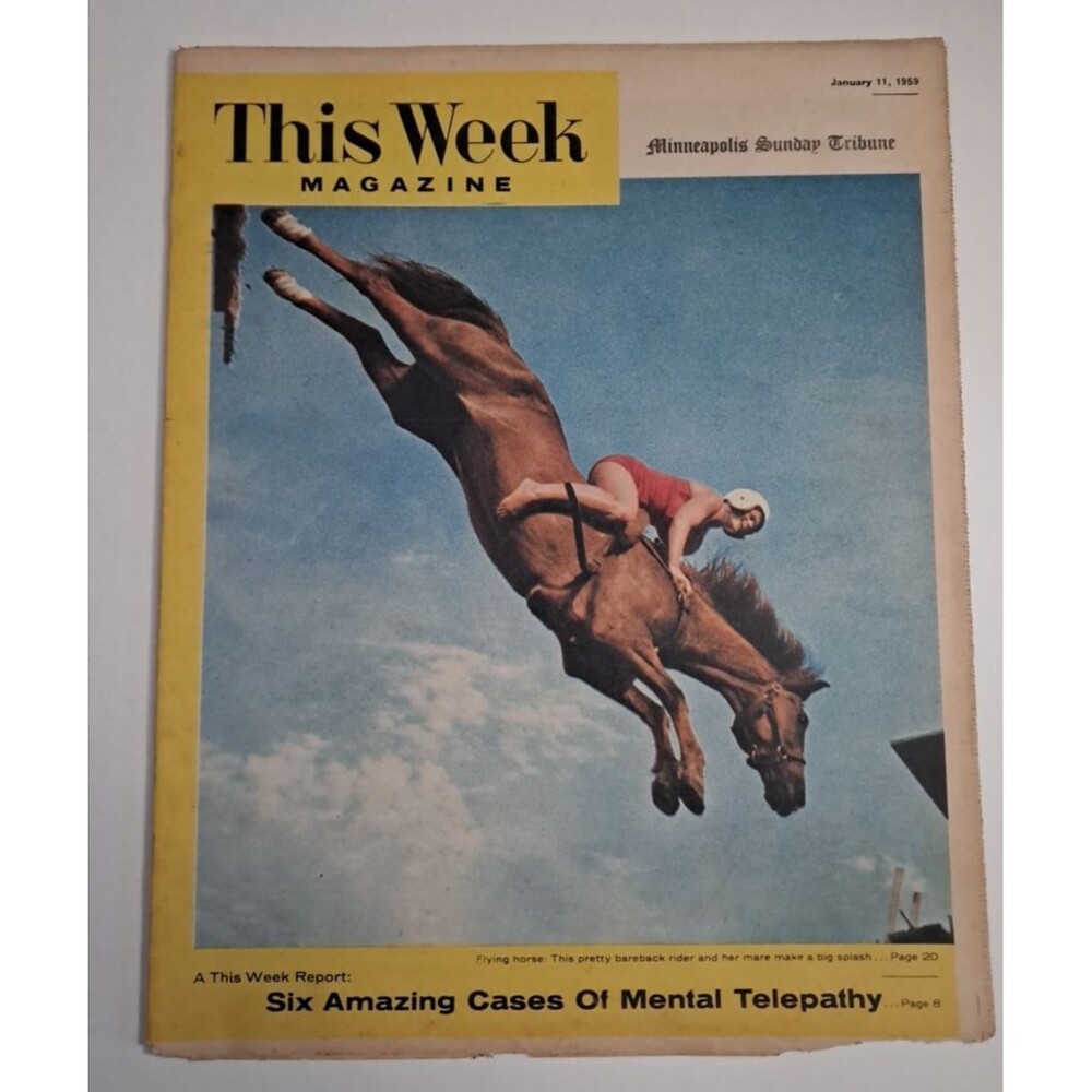This Week Magazine Minneapolis Sunday Tribune 1/11/59 Duke Snider The Rifleman